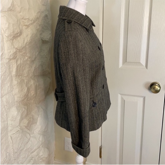 ⭐J. Crew Women's Textured Black Pea Coat - Picture 8 of 11